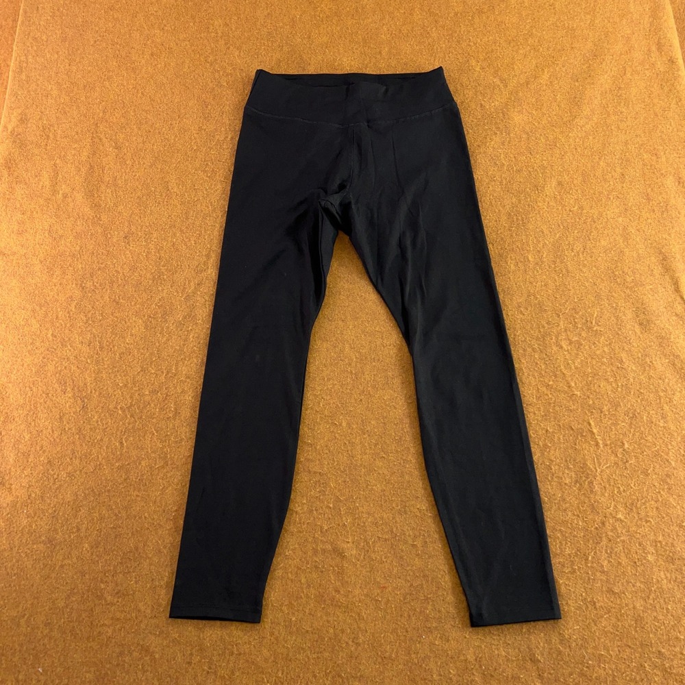 Pact Womens Small Black Organic Cotton High Rise Go-To Leggings New